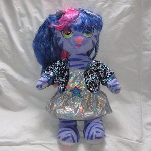 Build A Bear Honey Girls TEEGAN Cat Rock Star Holographic Dress w/ Sequin Jacket